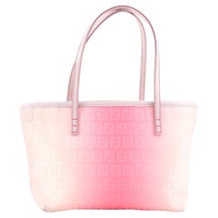 Fendi Roll Tote Ombre Zucchino Canvas Small