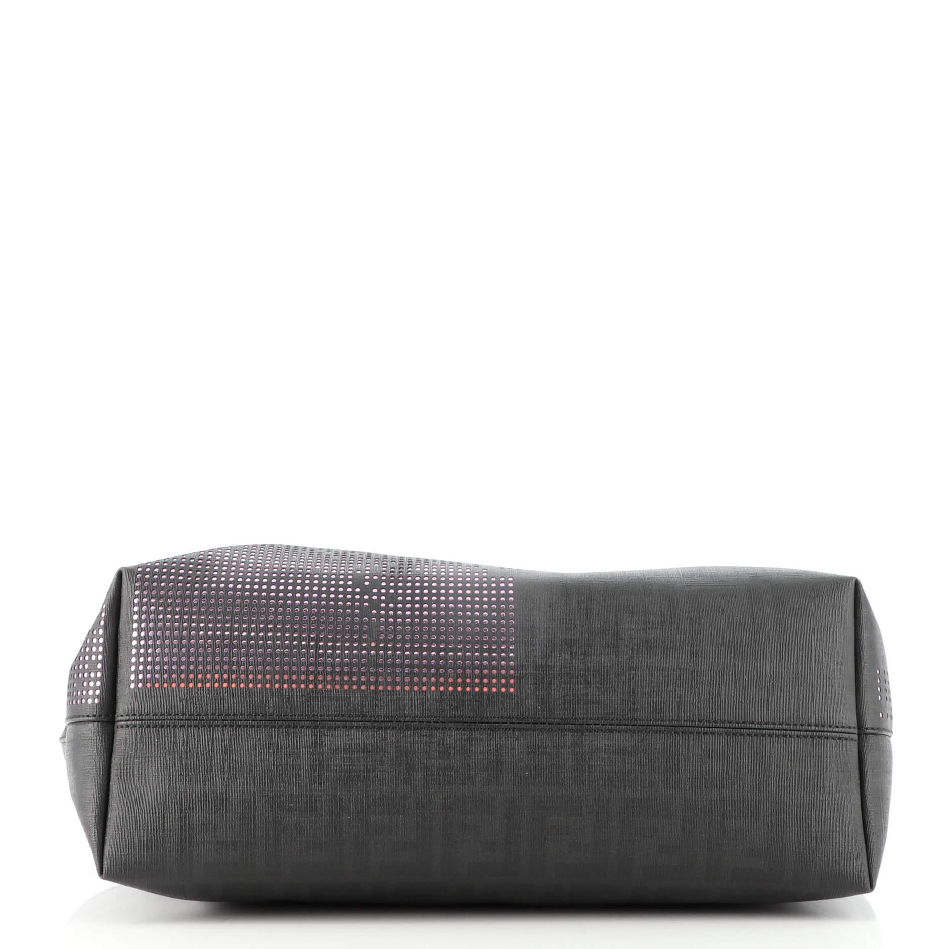 Women's or Men's Fendi Roll Tote Perforated Zucca Canvas Large