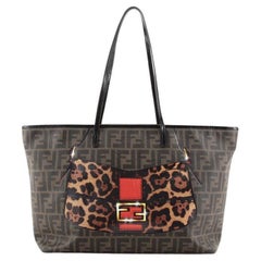 Fendi Roll Tote Printed Zucca Coated Canvas Medium