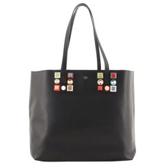 Fendi Roll Tote Studded Leather Medium