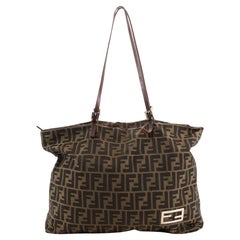 Fendi Roll Tote Zucca Coated Canvas Large