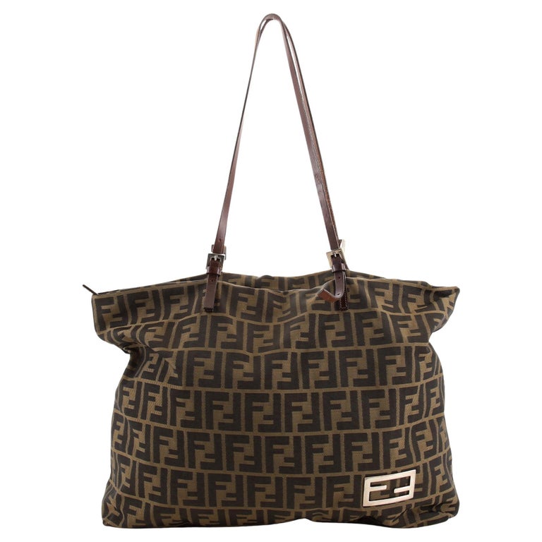Fendi Roll Tote Zucca Coated Canvas Large at 1stDibs
