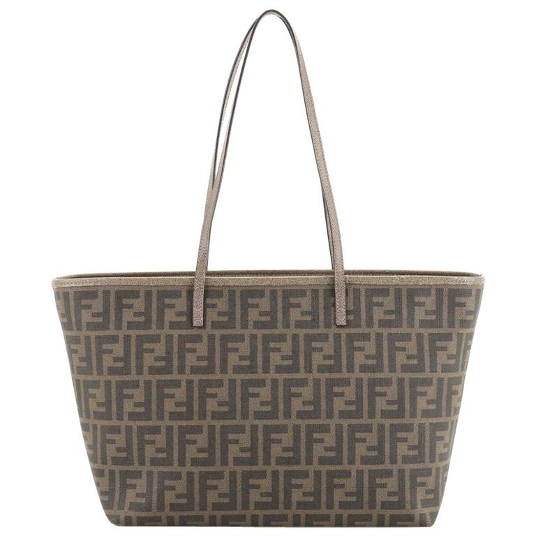 Fendi Roll Tote Zucca Coated Canvas Medium