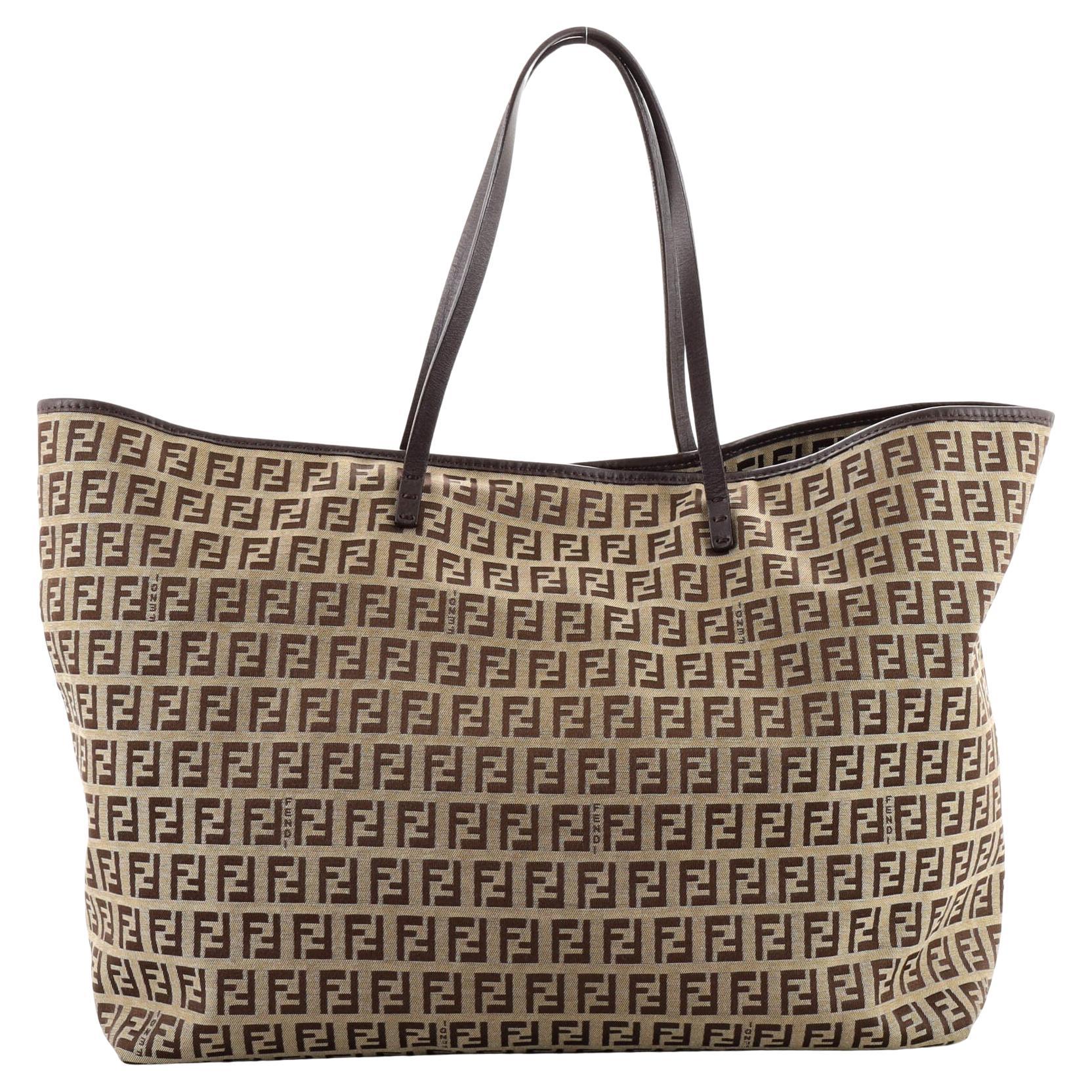 Fendi Roll Tote Zucchino Canvas Groß