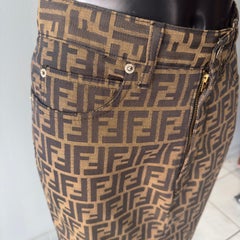 Fendi Rome Amor Jeans FF Skirt Pumpkin Iconic, 2000s