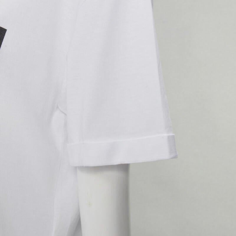 FENDI ROMA black bead embellished FF Zucca logo white tshirt S 2