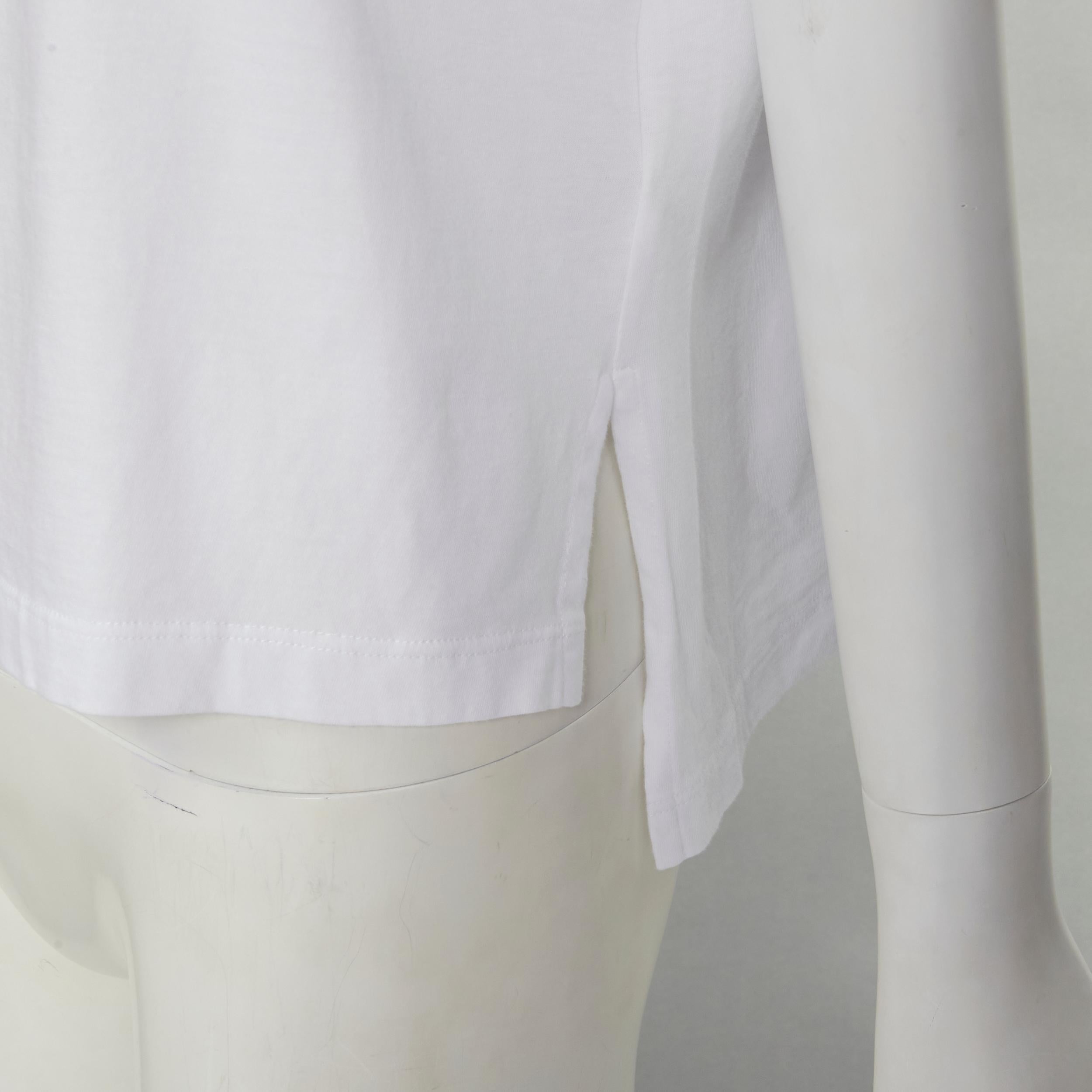 FENDI ROMA Schwarzes, perlenbesetztes FF Zucca-Logo-Weißes Tshirt S im Angebot 3