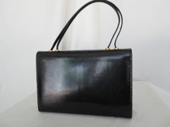 Fendi Roma Black Exotic Petite Hand Bag