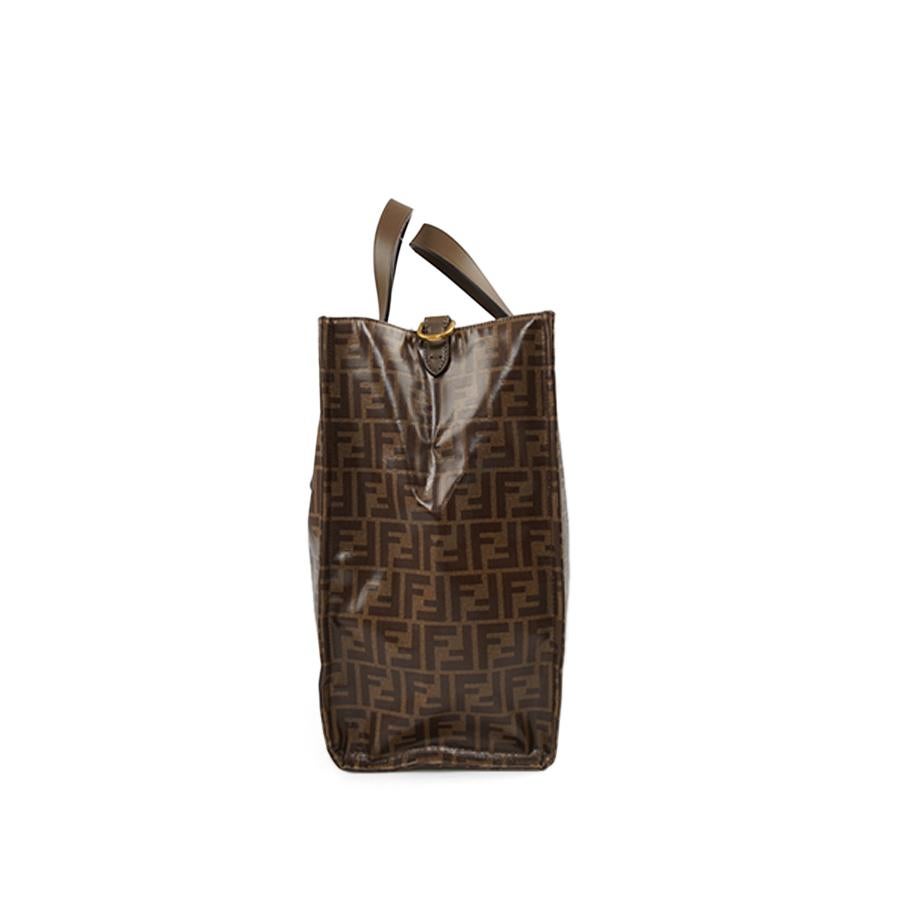 FENDI ROMA Carrier Bag Monogram Canvas In Excellent Condition For Sale In Paris, FR