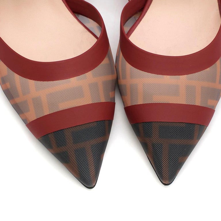 Fendi Roma Multicolour Technicalmesh Colibri Court Shoes