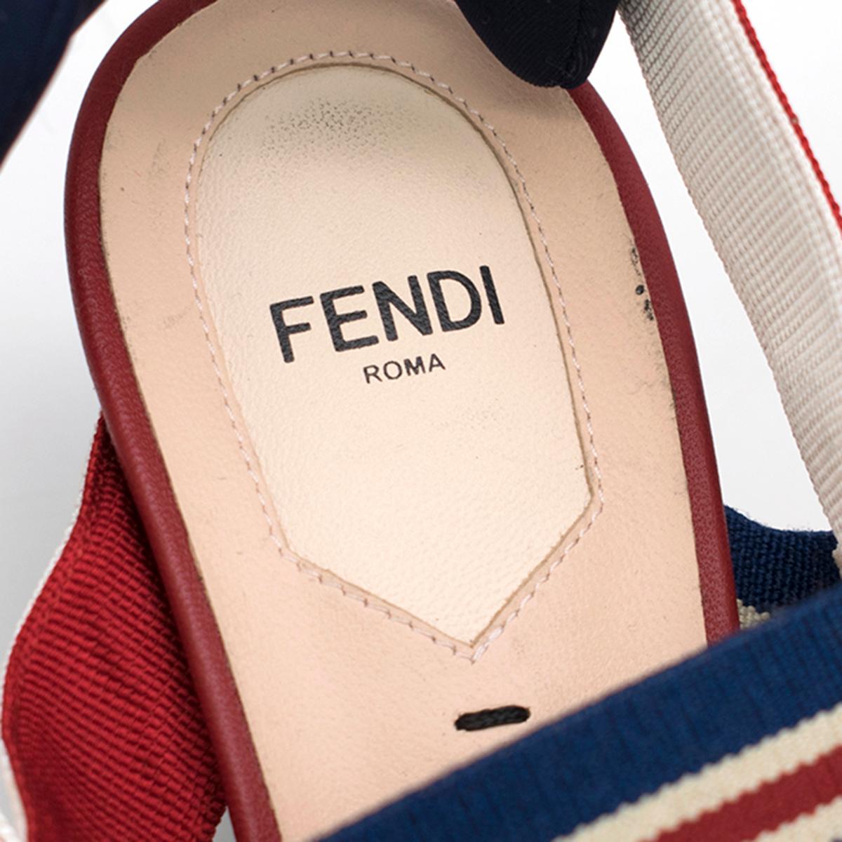 Fendi Roma Multicolour Technical-mesh Colibri Court Shoes - New Season IT40 1