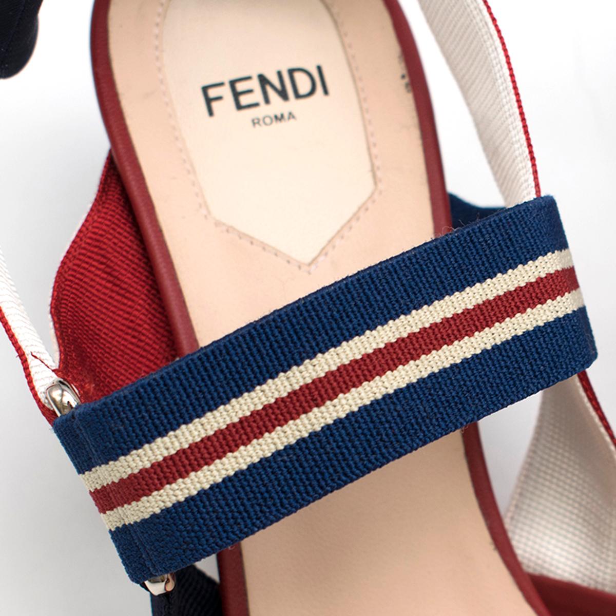 Fendi Roma Multicolour Technical-mesh Colibri Court Shoes - New Season IT40 2