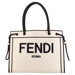 Fendi Roma Shopper Tote Canvas Small