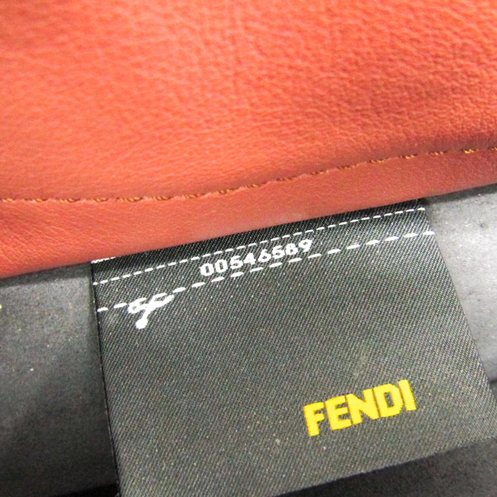 Fendi Rose Pink/Black Leather All In Shopping Tote In Good Condition In Dubai, Al Qouz 2