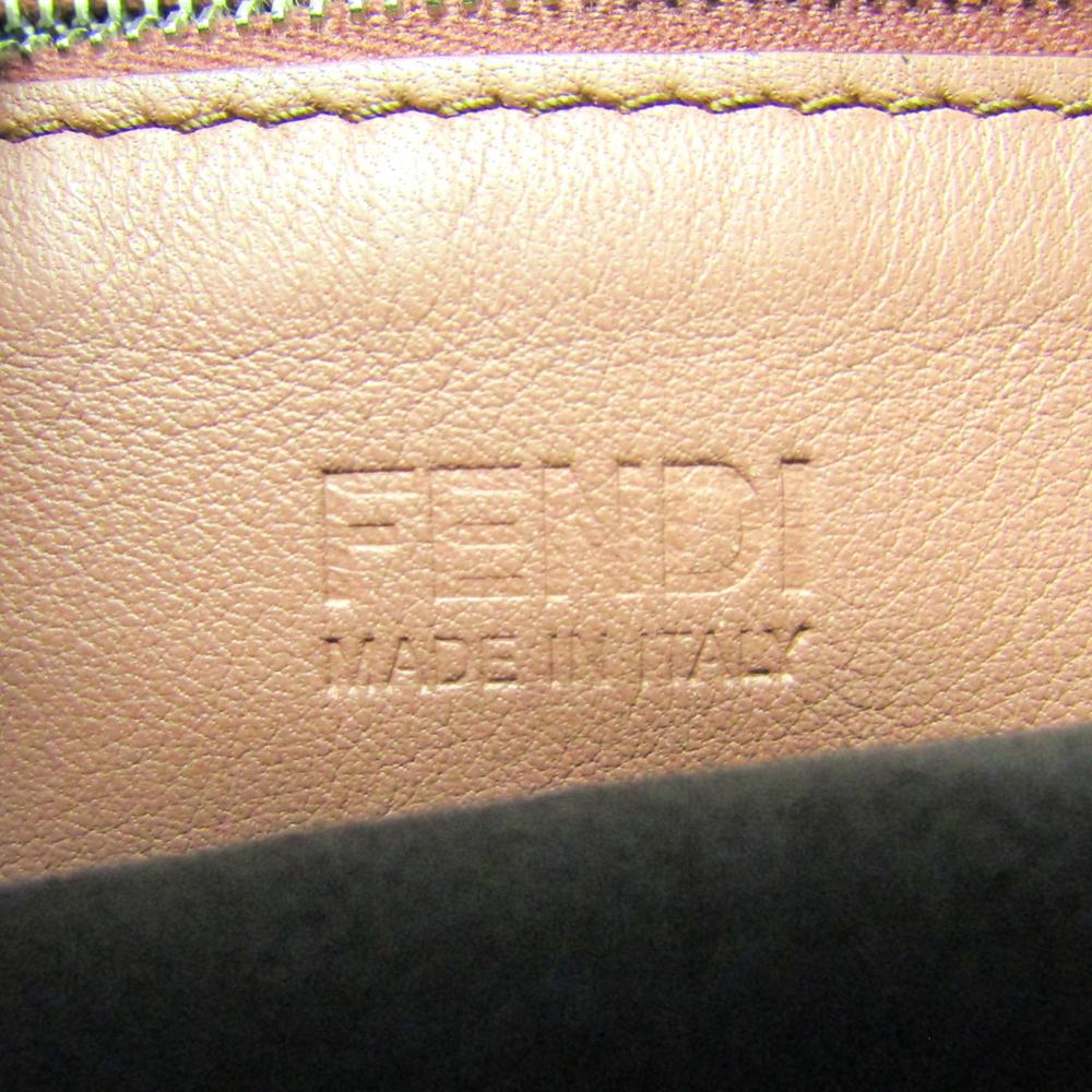 Women's Fendi Rose Pink/Black Leather All In Shopping Tote