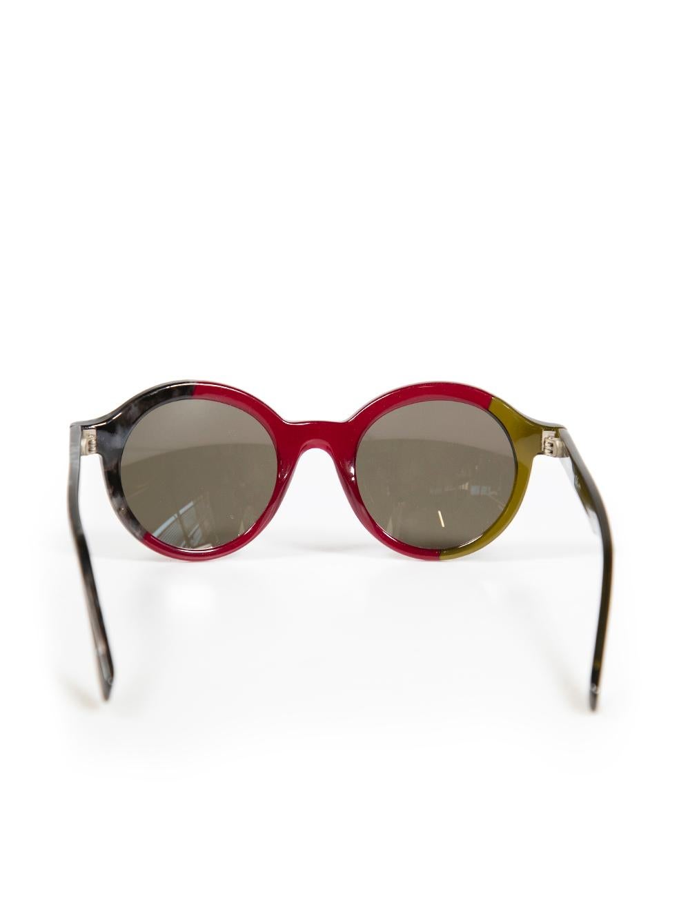 Fendi Round Cline Havana Sunglasses In Good Condition For Sale In London, GB