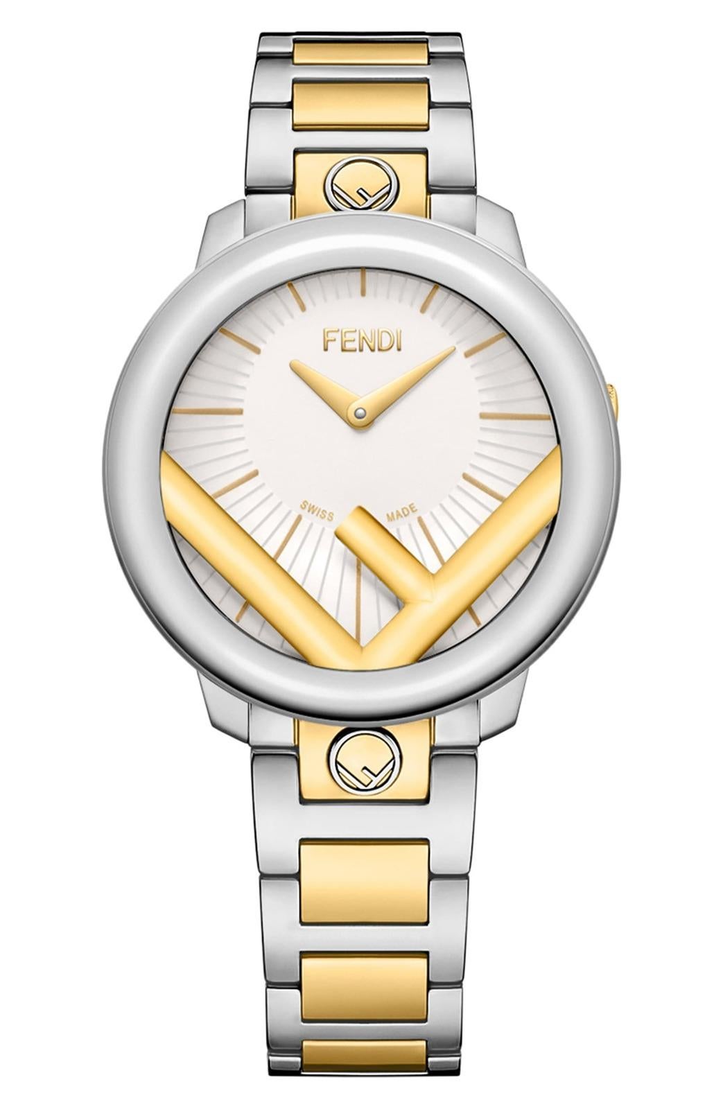 fendi two tone watch