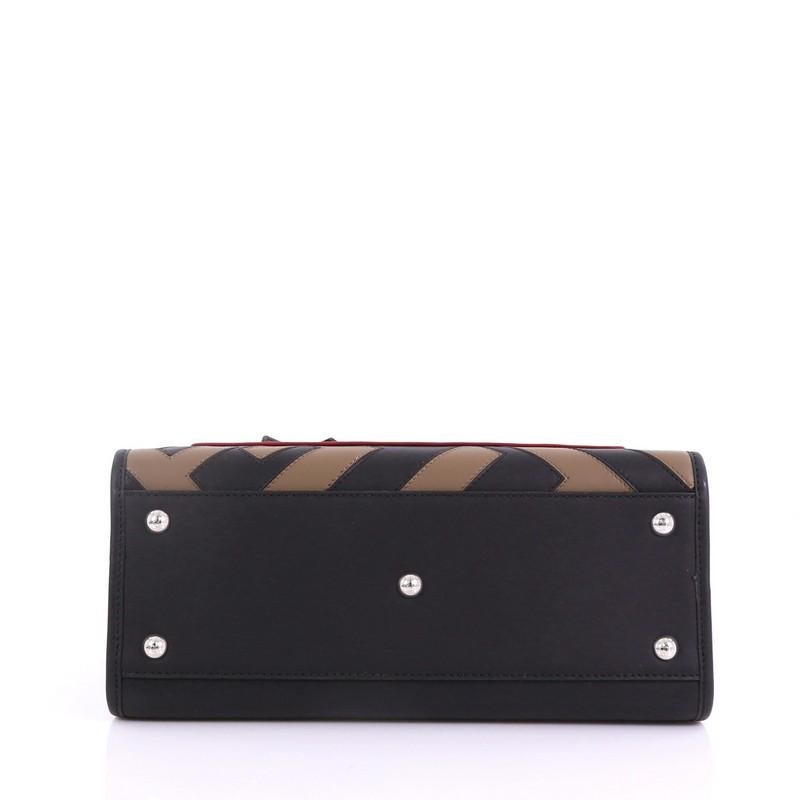 Women's Fendi Runaway Handbag Inlaid Zucca Leather Small