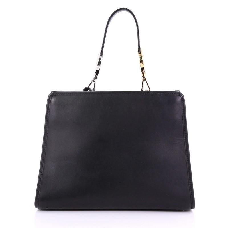 Fendi Runaway Handbag Leather Small In Good Condition In NY, NY