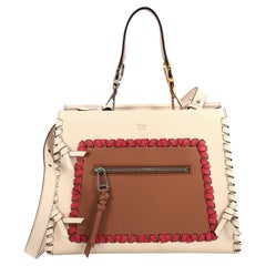 Fendi Runaway Handbag Whipstitch Leather Small