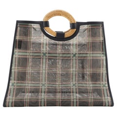 Fendi Runaway Shopper Tote Zucca Mesh Large Black, Green, Orange, Print