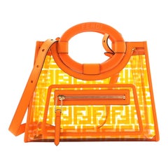 Fendi Runaway Shopper Tote Zucca PU Small