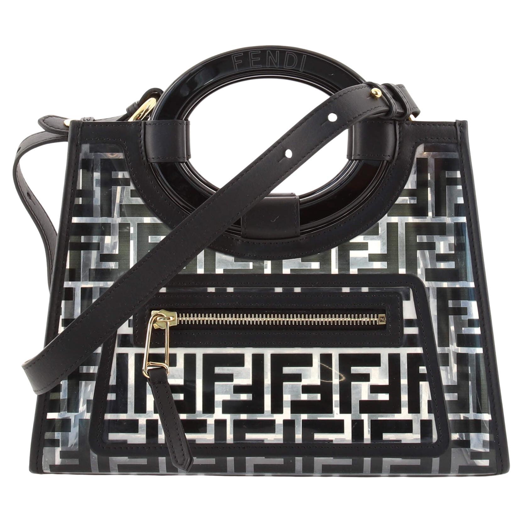 Fendi Runaway Shopper Tote Zucca PU Small