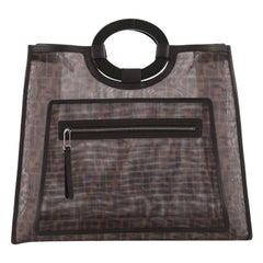 Fendi Runaway Tote Zucca Mesh Large