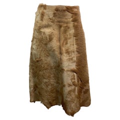 Fendi Runway Fall 1999 Pony Hair Leather Skirt -Size 42