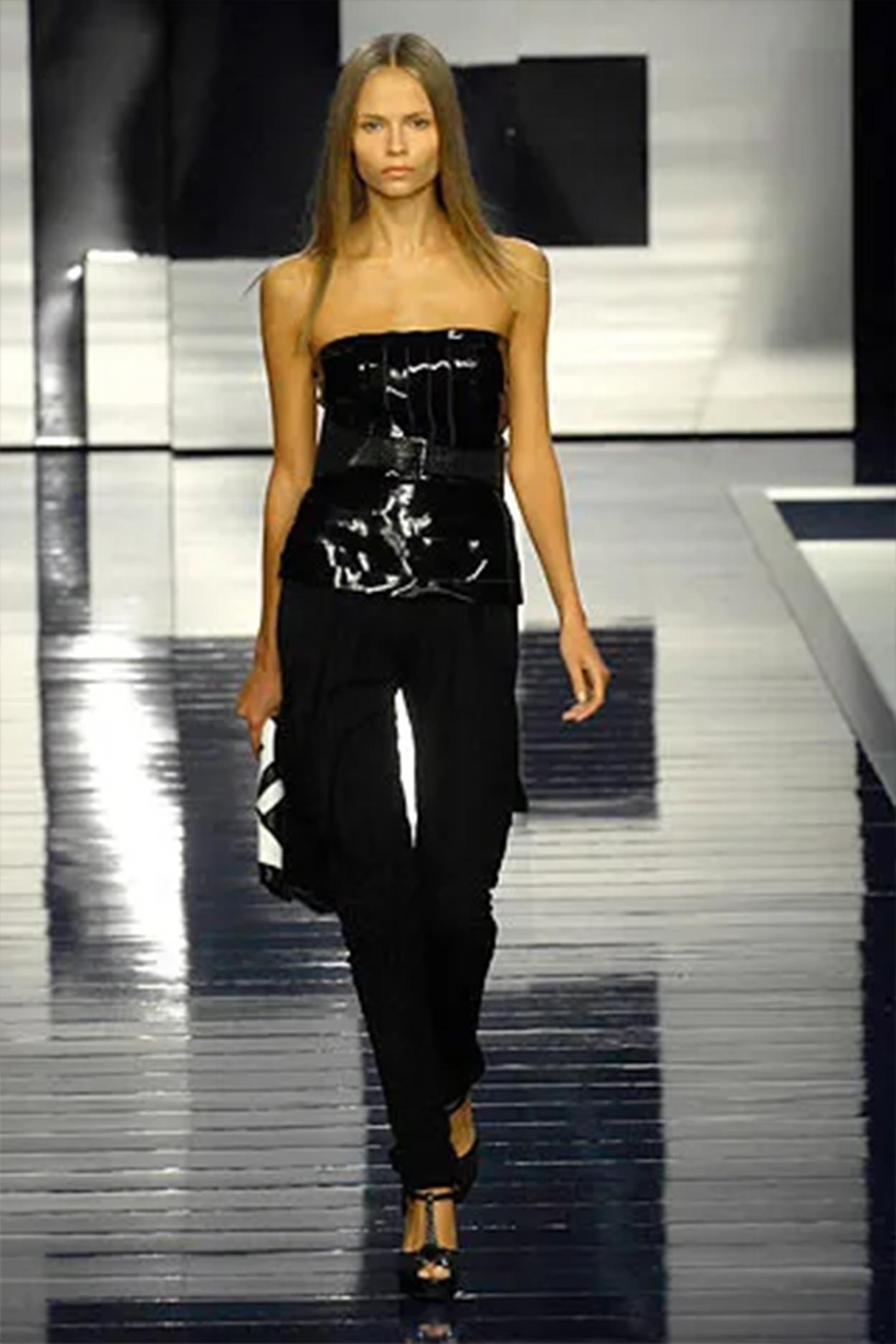 Fendi S/S 2007 Black lycra harem pants  For Sale 1