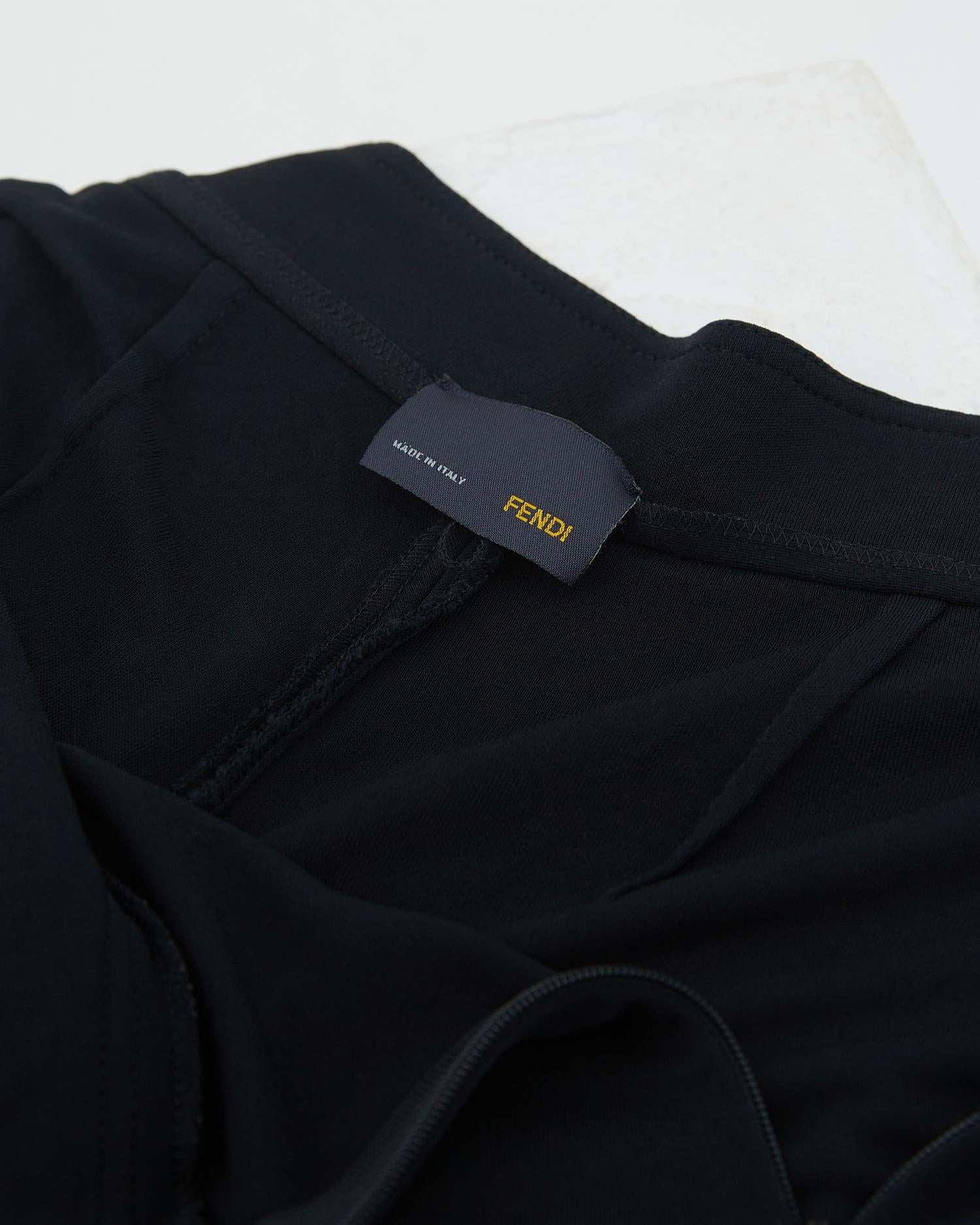 Fendi S/S 2007 Black lycra harem pants  For Sale 2
