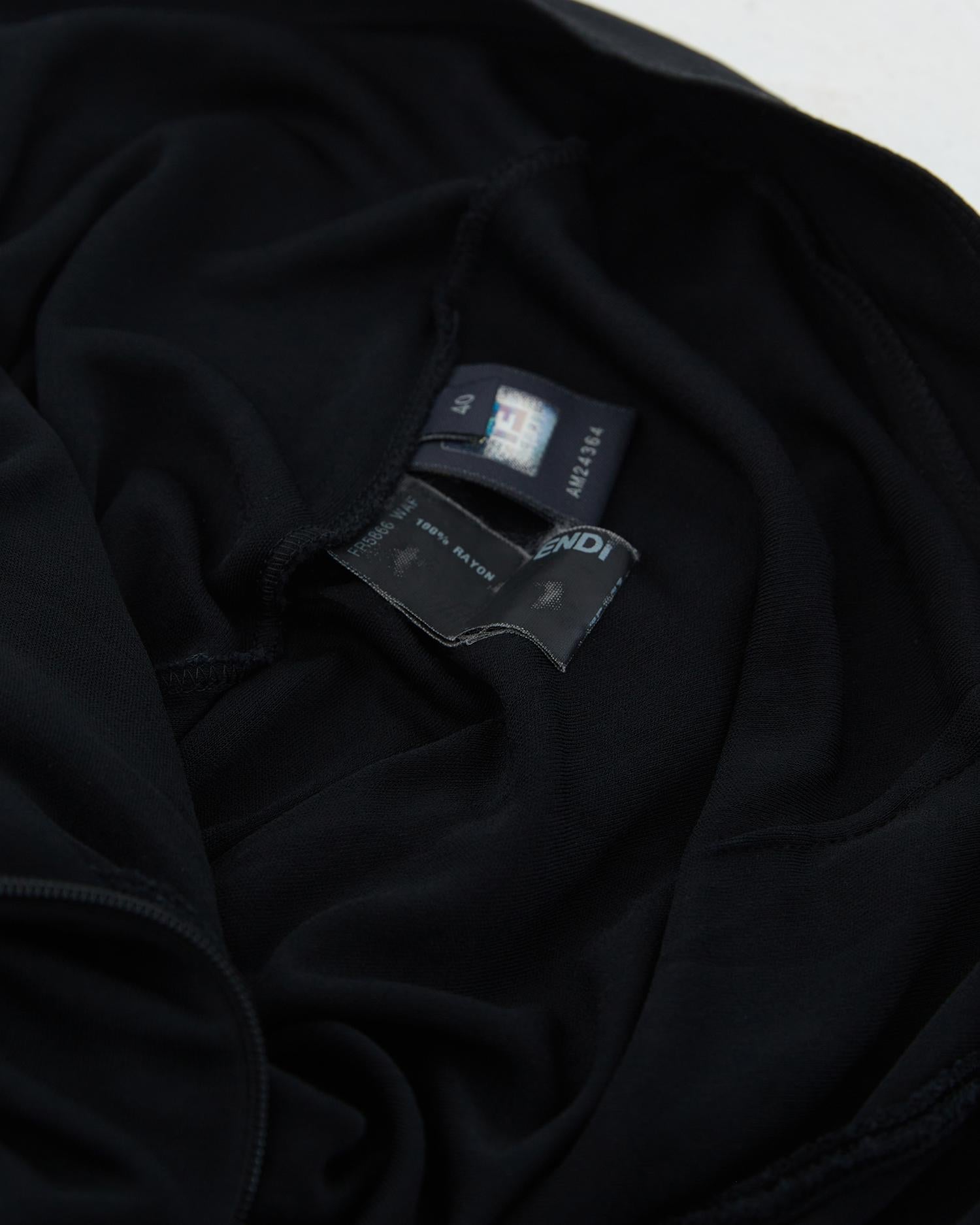 Fendi S/S 2007 Black lycra harem pants  For Sale 3