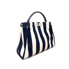 Fendi Sac Peekaboo stripes, Blue Pink.