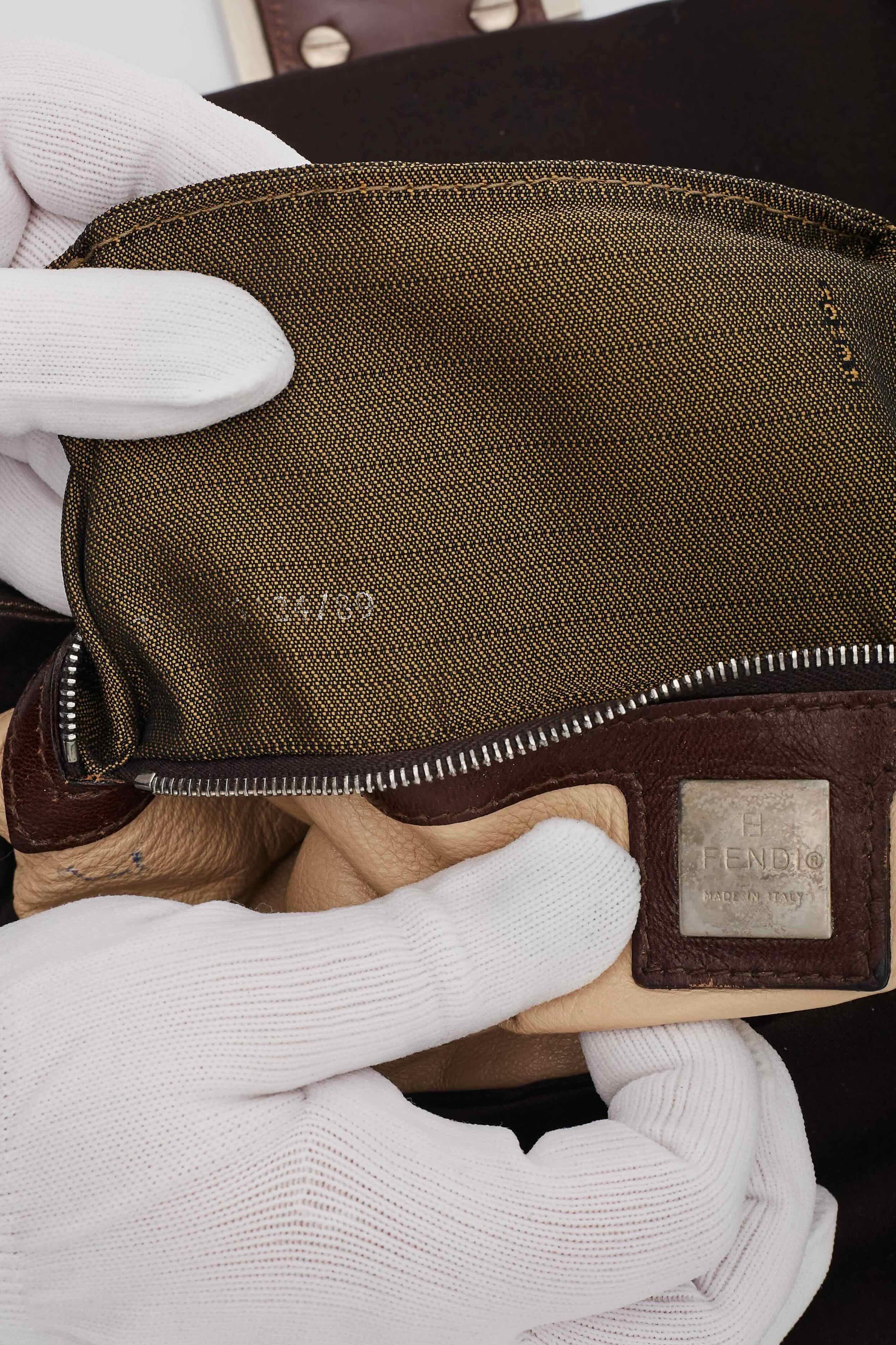 Fendi Satin Crystal Logo Buckle Baguette Bag 3