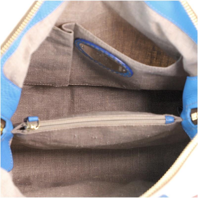 Gray Fendi Selleria 2Bag Canvas and Leather