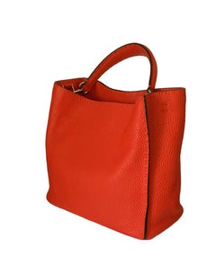 Fendi Selleria Anna Red Orange Bucket Bag