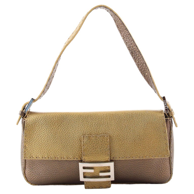 Fendi Selleria Baguette Bag Leather at 1stDibs | fendi pouch bag