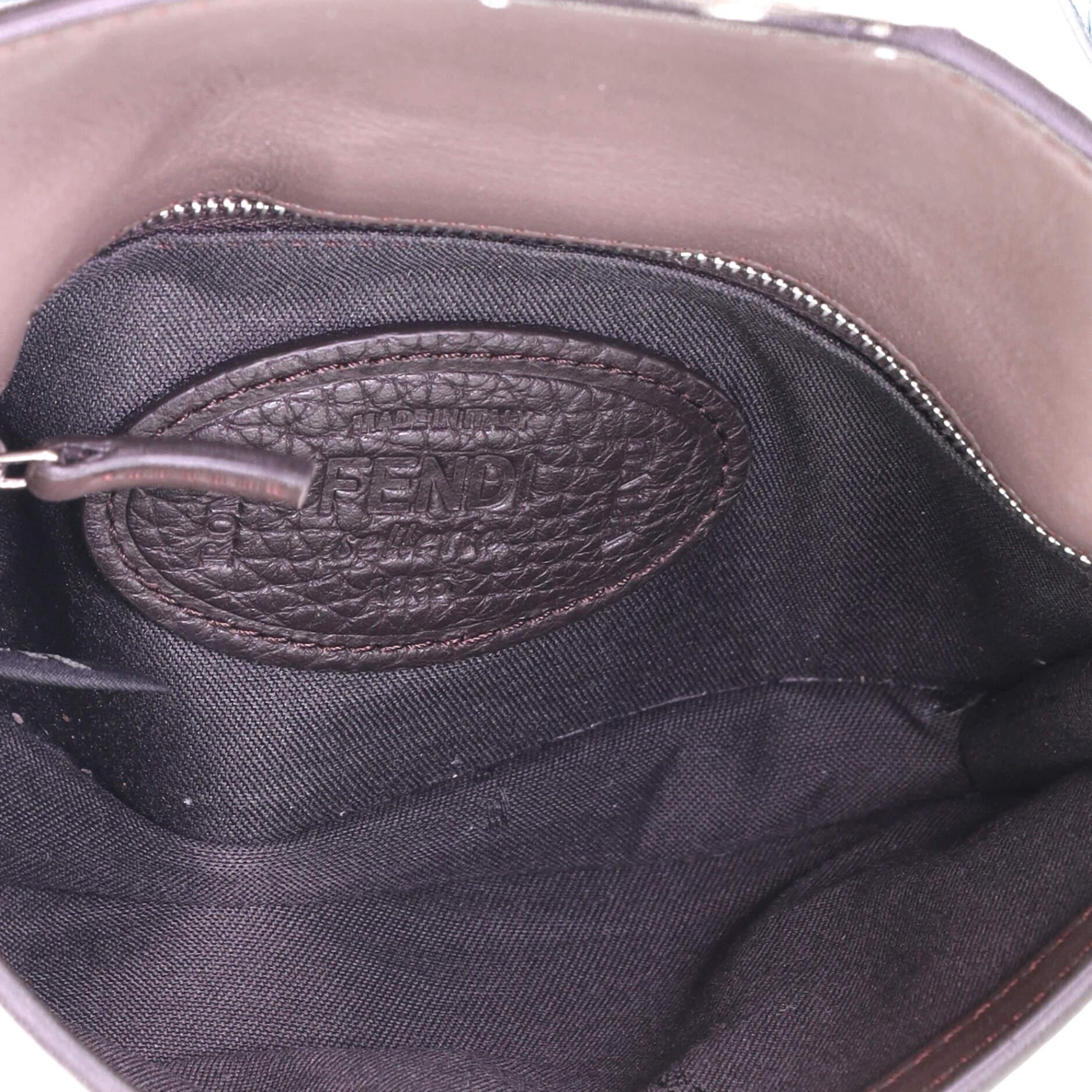 Fendi Selleria Baguette Convertible Pouch Leather 1