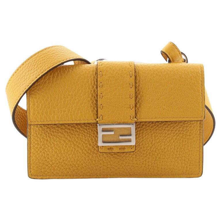Fendi Selleria Baguette Convertible Pouch Leather at 1stDibs