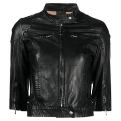 Fendi Selleria Bikerjacke aus schwarzem Leder