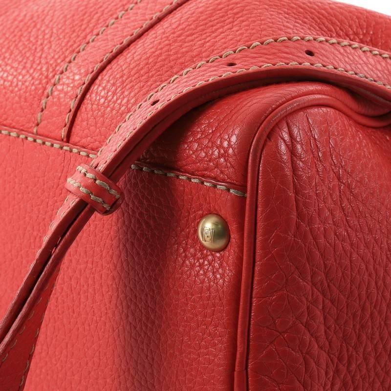 Fendi Selleria Convertible Boston Bag Leather Small 3