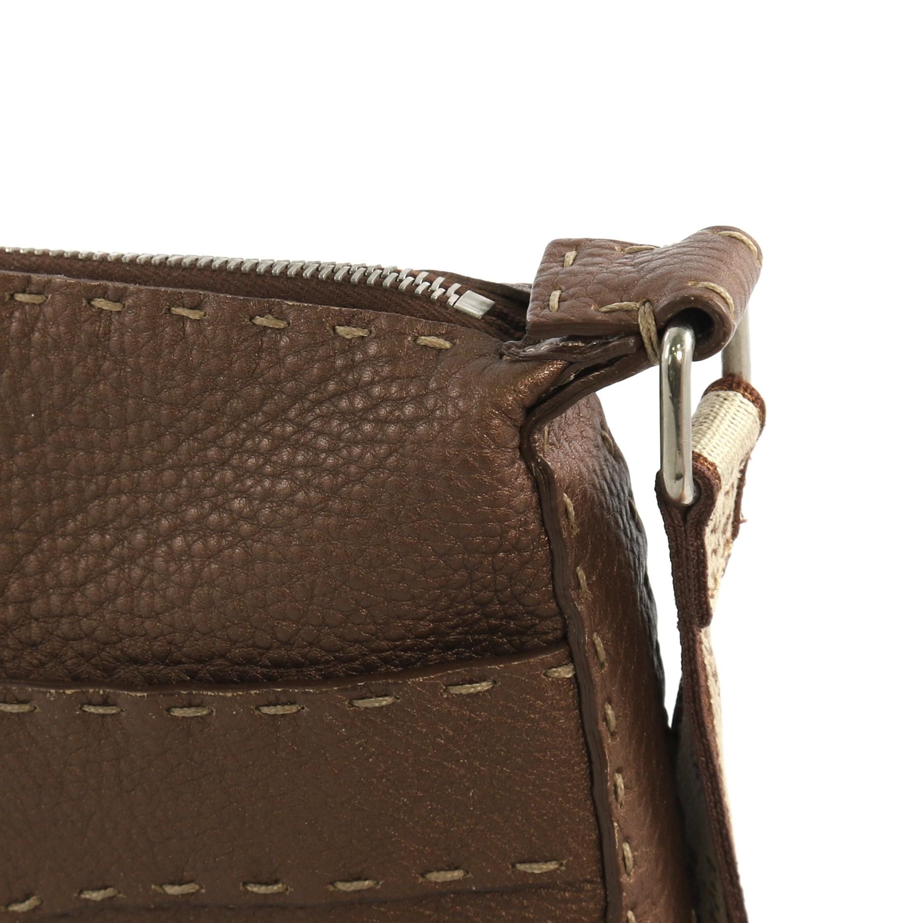 Women's Fendi Selleria Crossbody Bag Leather Small