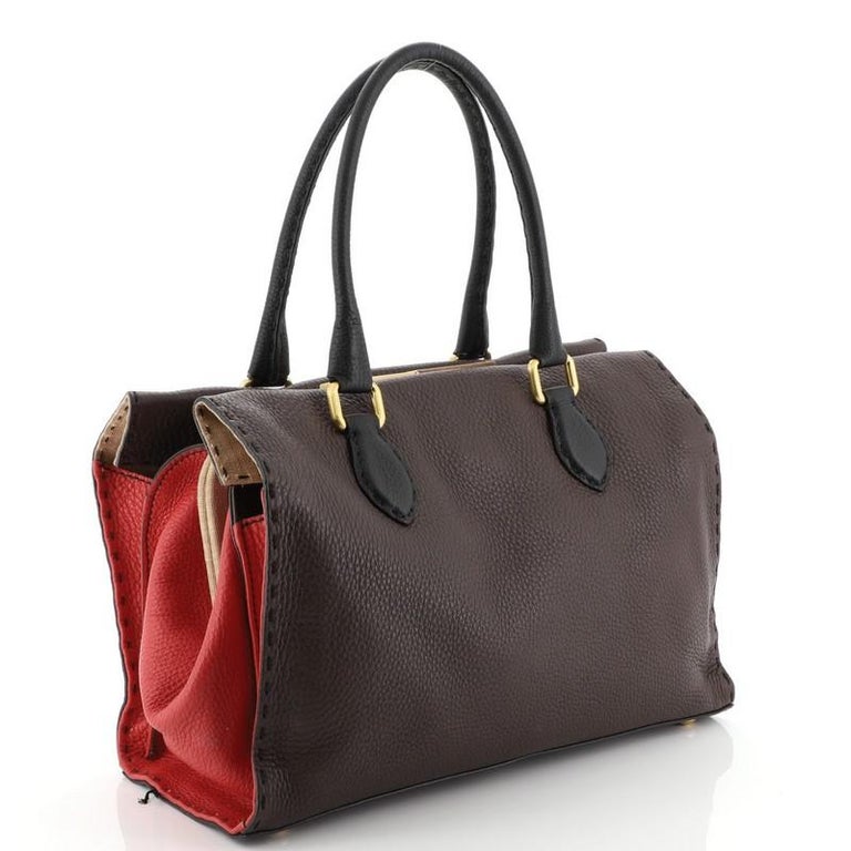 Fendi Selleria Firenze Handbag Leather Medium at 1stDibs