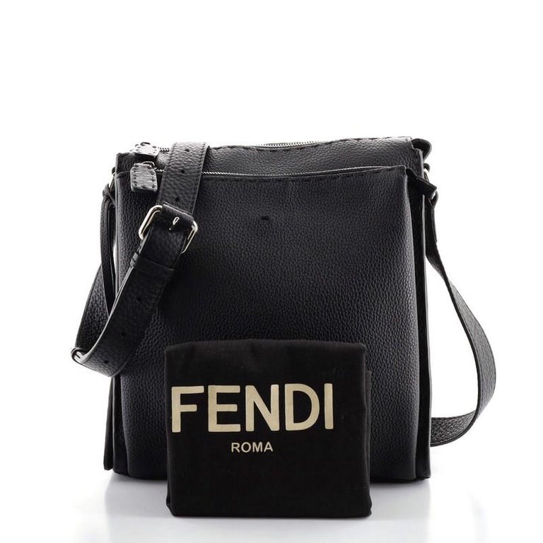 Fendi Selleria Flat Messenger Leather Small at 1stDibs