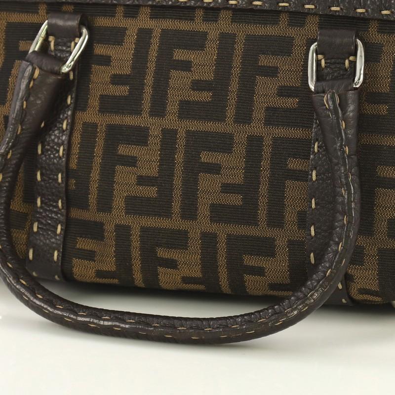 Fendi Selleria Linda Satchel Zucca Canvas with Leather Mini 1