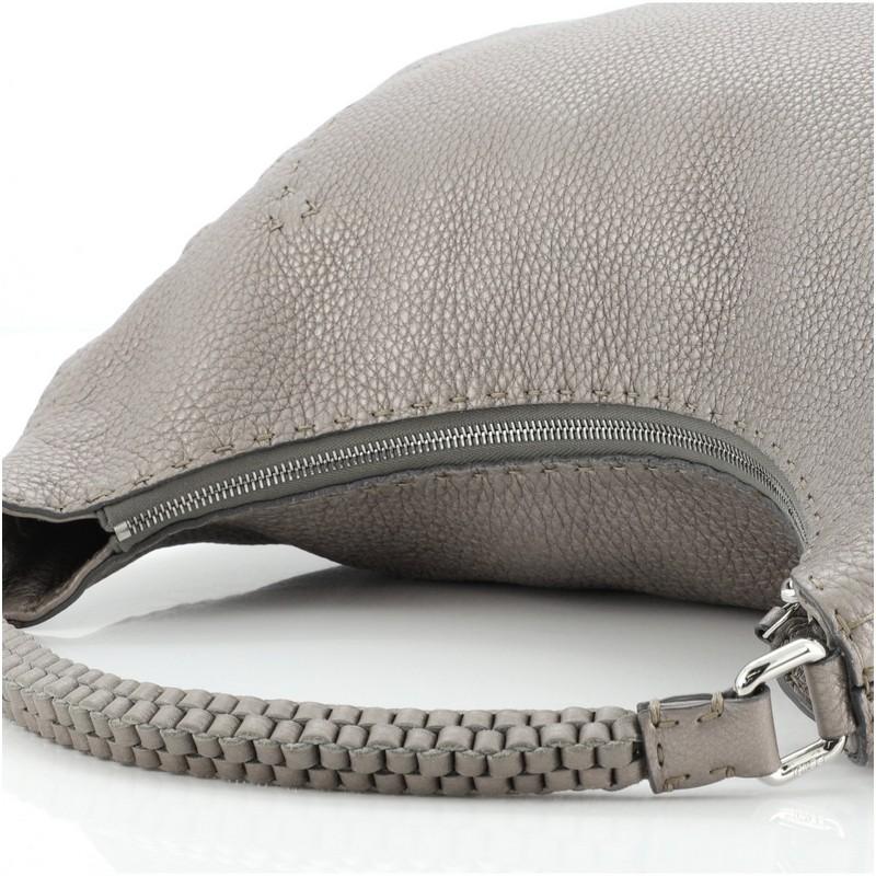 Fendi Selleria Logo Hobo Leather Large 2