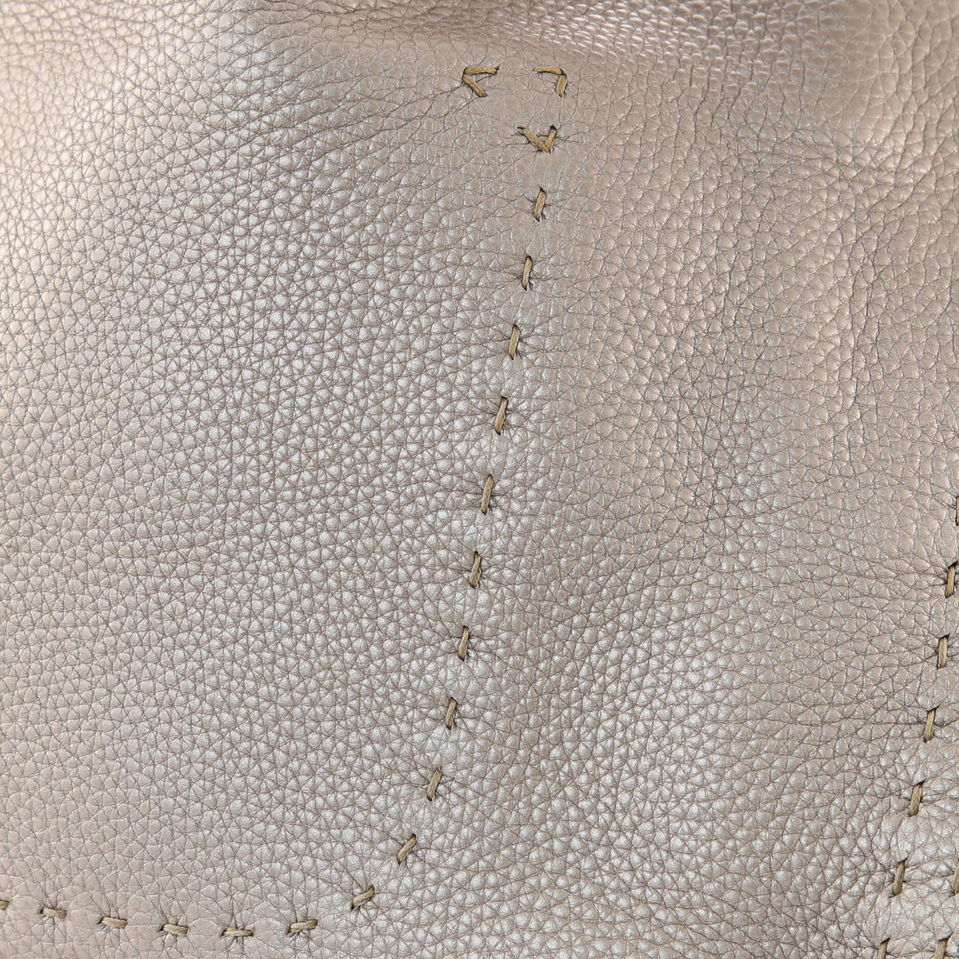 Fendi Selleria Logo Hobo Leather Large 2