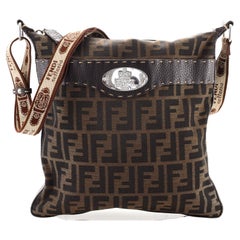 Fendi Selleria Messenger Bag Zucca Canvas Medium