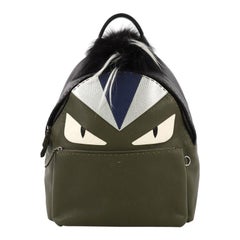 Fendi Selleria Monster Backpack Leather and Fur Medium