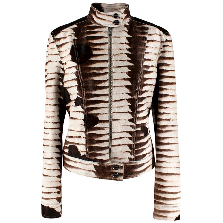 Fendi Selleria Numbered Edition Pony Hair Jacket - Size M For Sale